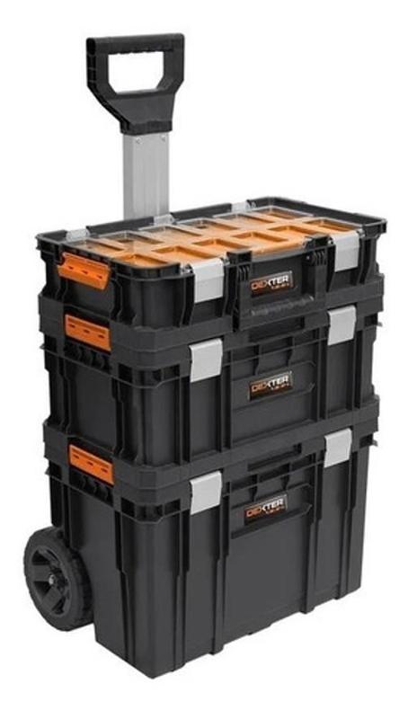 Carrinho Modular Ferramenta 3 Em 1 - 67X38X53Cm - Preto - Dexter